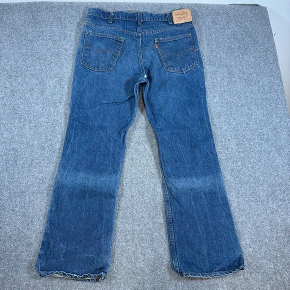 Vintage Levis Orange Tab Bootcut Jeans Mens 38x31 Fits 36x30 80s 20517-0217 USA